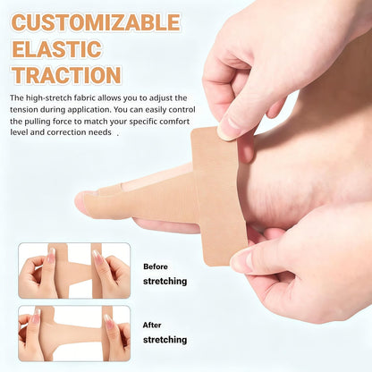Bunion Corrector Kinesiology Tape - Precut Elastic Support for Big Toe