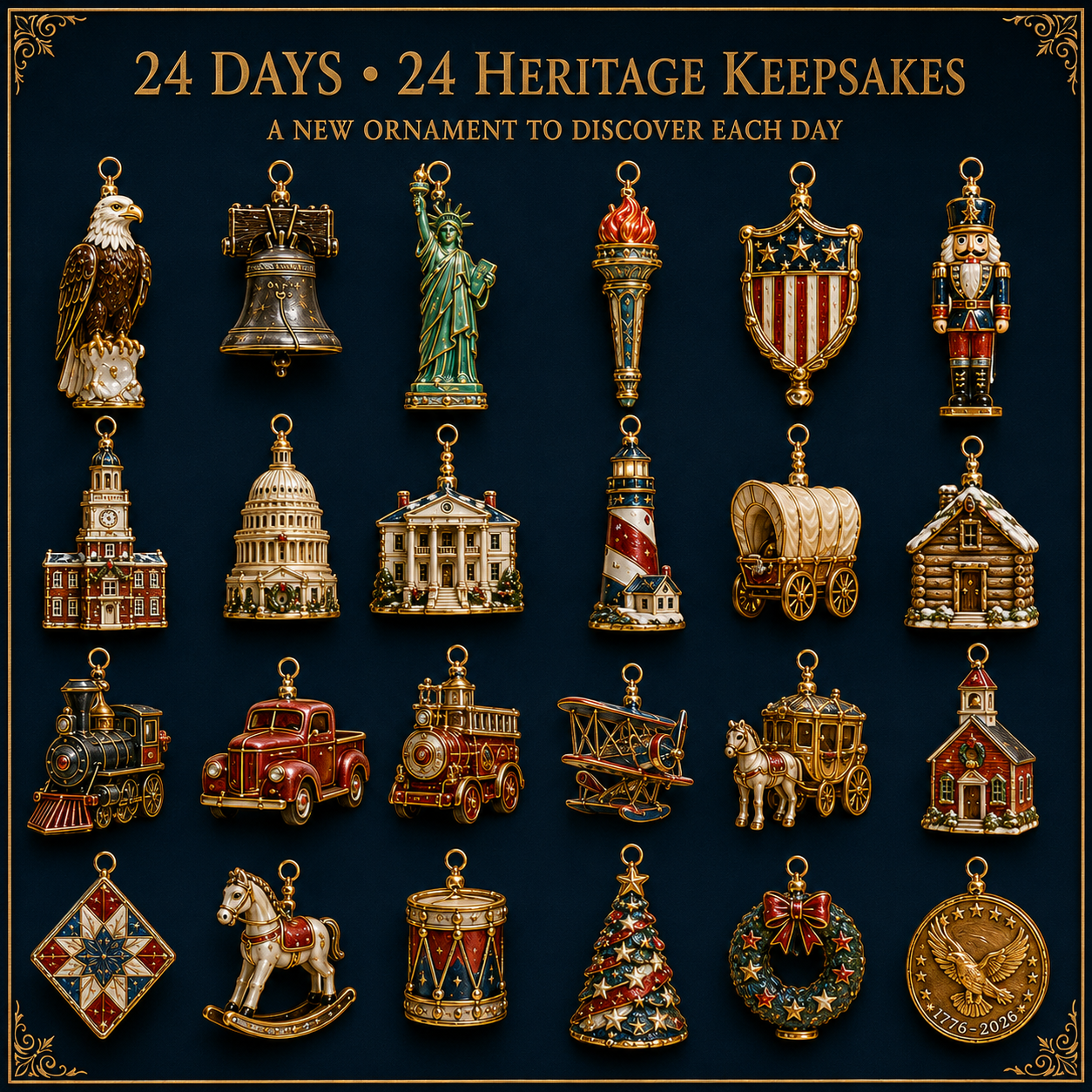 🔥America 250th Anniversary Heritage Christmas Advent Calendar