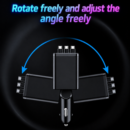 Starry Ambient Light 7-in-1 Fast Car Charger