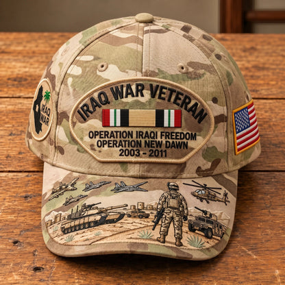 🇺🇸 Last Day Promo: 49% OFF 🎖️ - Iraq War Veteran Tribute Cap