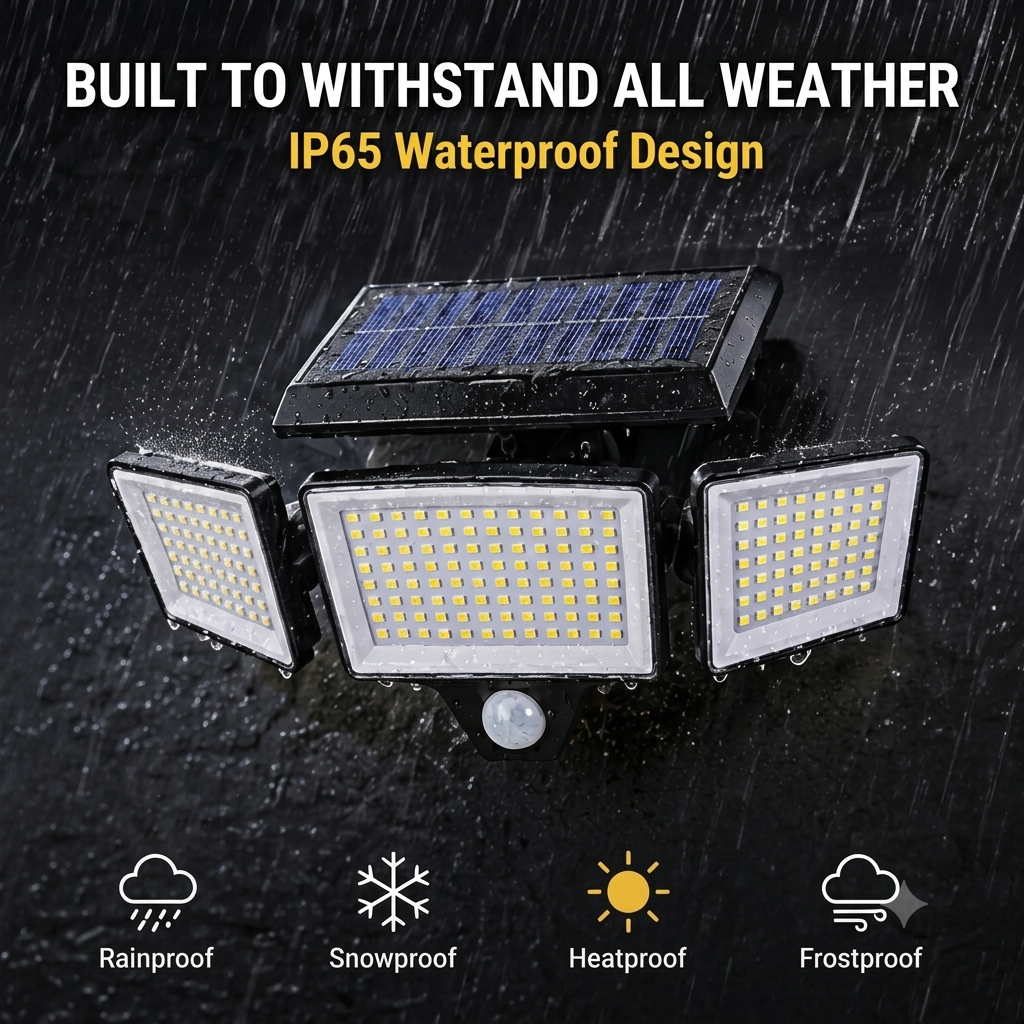 🔥Bestseller | Solar Outdoor Lights 2500LM 210 LED Security Lights