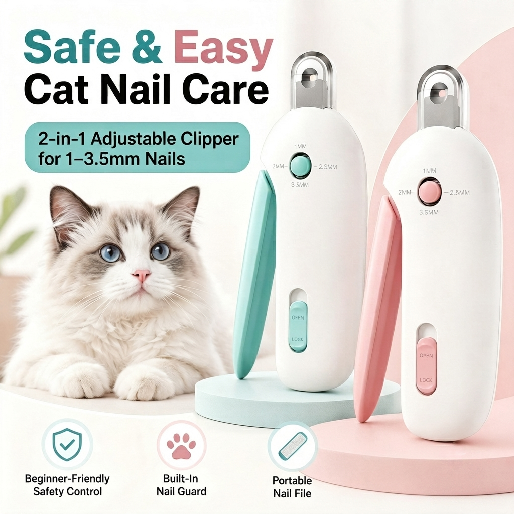🐾 Claw Clipper – Safe Trim for All Cats✂️