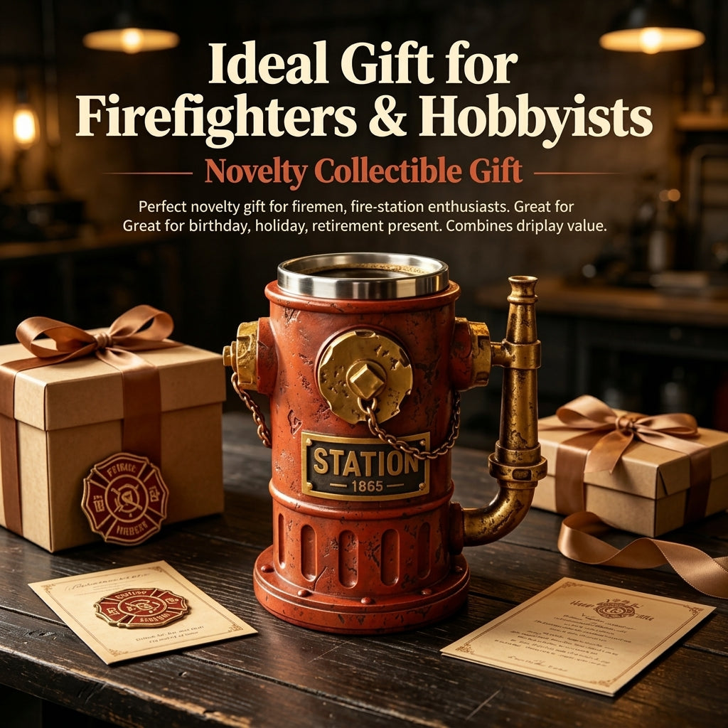Fire hydrant mug gift presentation