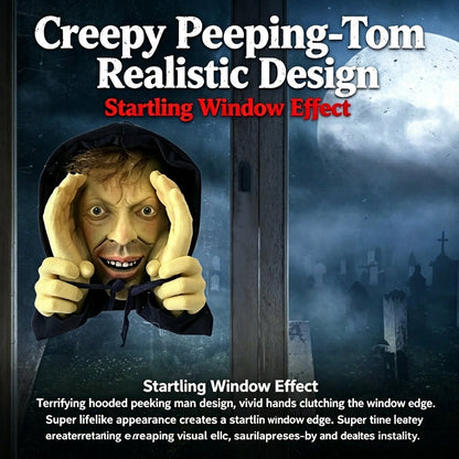 👻Creepy Peeping‑Tom Window Hanger｜Scary Halloween Prank Decor😱