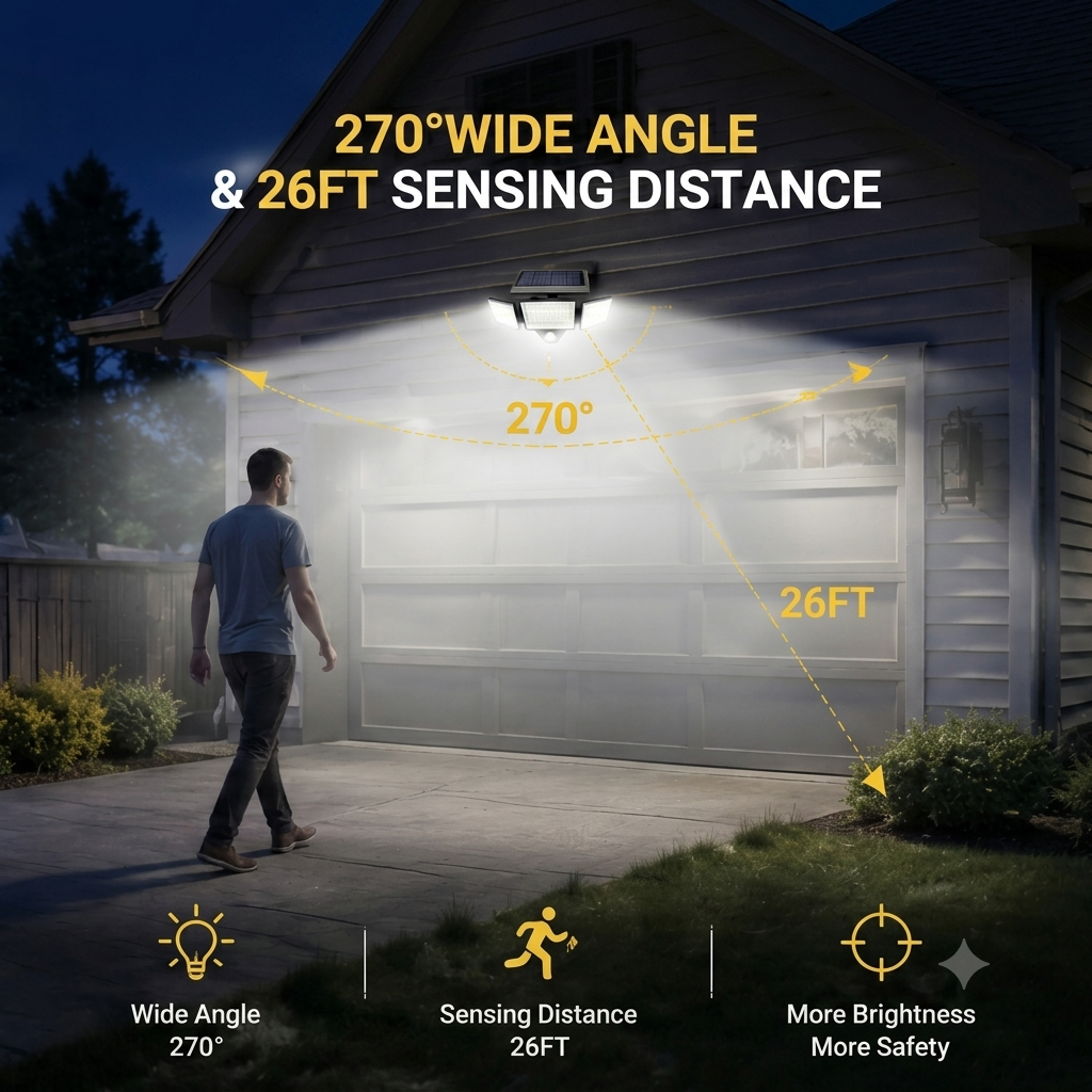 🔥Bestseller | Solar Outdoor Lights 2500LM 210 LED Security Lights