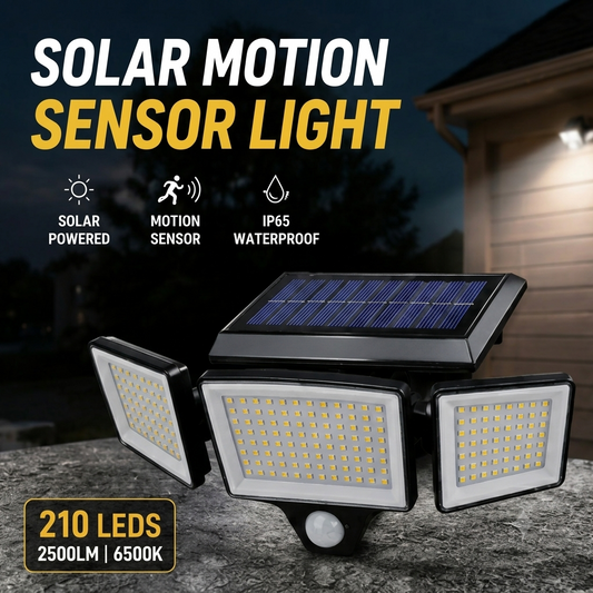 🔥Bestseller | Solar Outdoor Lights 2500LM 210 LED Security Lights