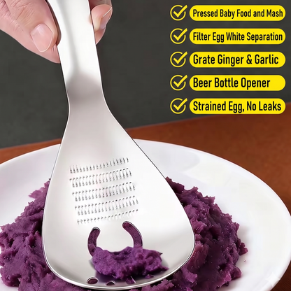 5-in-1 Stainless Steel Cooking Spoon | Your All-in-One Kitchen Helper 🍳