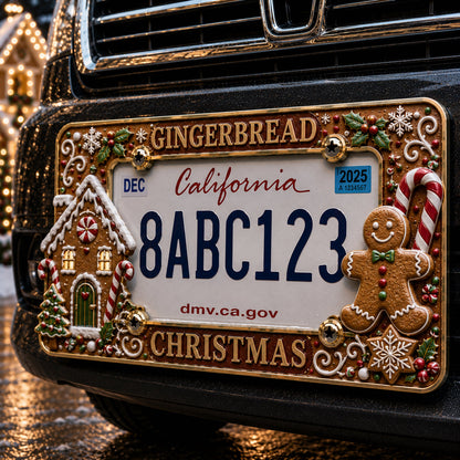 🎄Christmas License Plate Frame – Festive Style for Every Ride