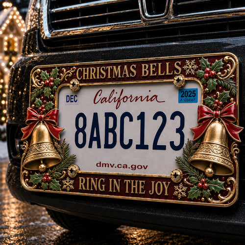 🎄Christmas License Plate Frame – Festive Style for Every Ride