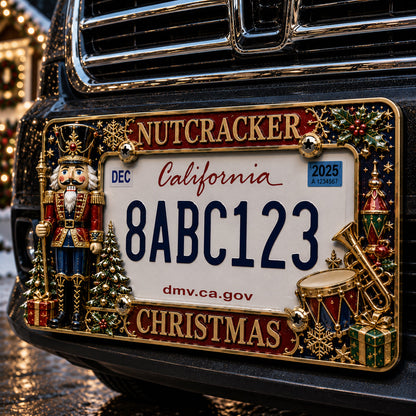 🎄Christmas License Plate Frame – Festive Style for Every Ride