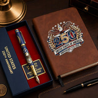 Patriotic Fountain Pen ✒️+Notebook📖