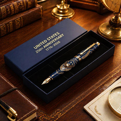 🎁Perfect For Any Patriot 一 USA 250th Anniversary Notebook & Pen Set, 1776-2026 Patriotic Gift