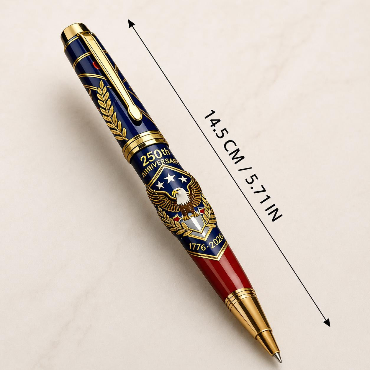 USA 250th Anniversary Notebook & Pen Set, 1776-2026 Patriotic Gift