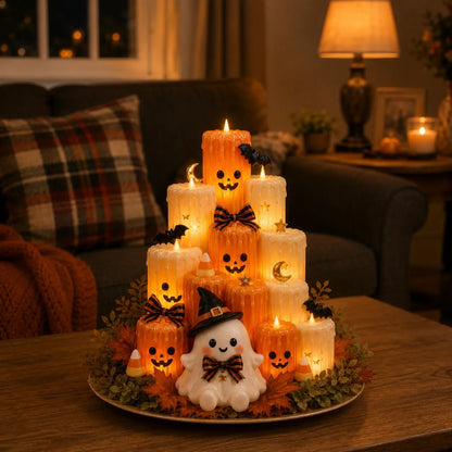 🎃Halloween Ghost Pumpkin LED Candle Tabletop Decor