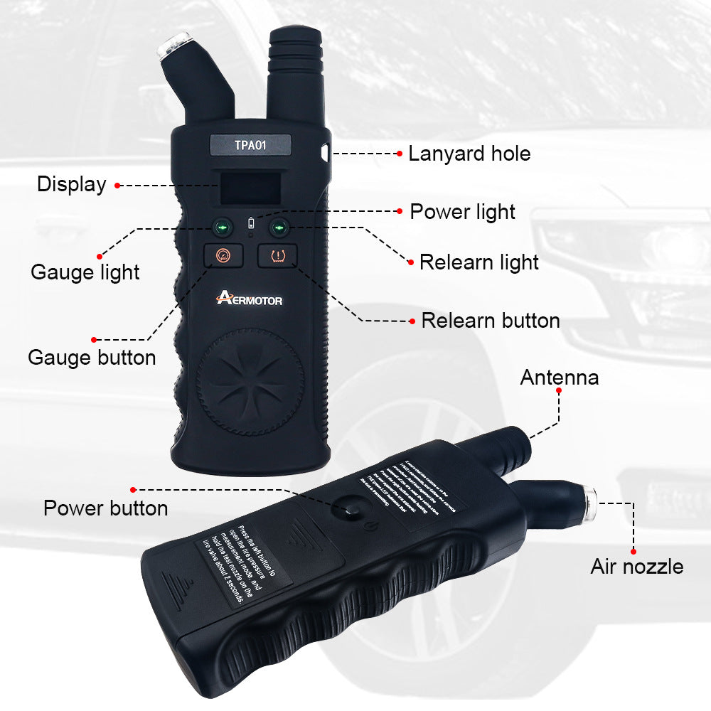 Digital TPMS Reset Gauge Tool