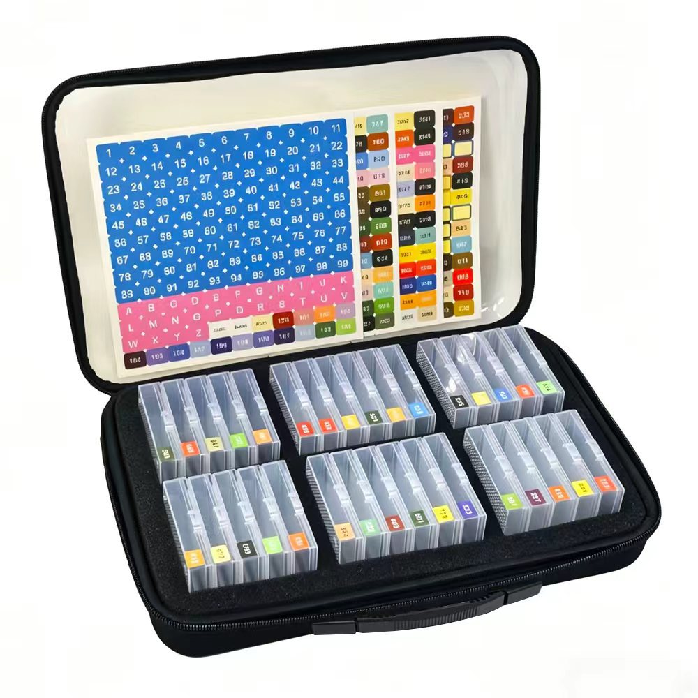 32 Slot Diamond Painting Organized Storage Box Set with Handle Bag