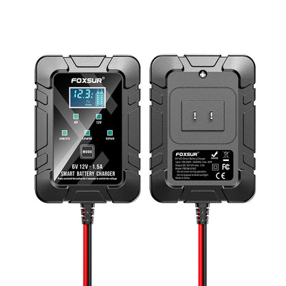 🔥🔥 Father's Day Special:FOXSUR 6V/12V 1.5A Smart Battery Charger
