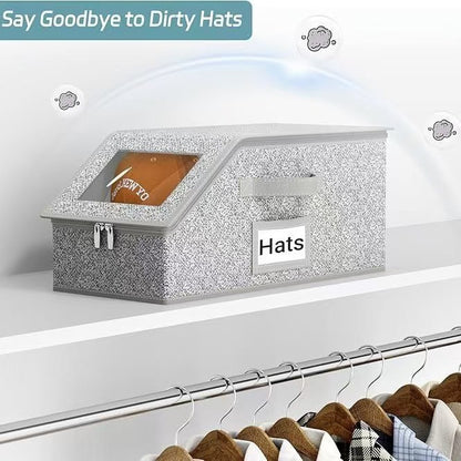 Multifunctional Foldable Dust Hat Storage Box