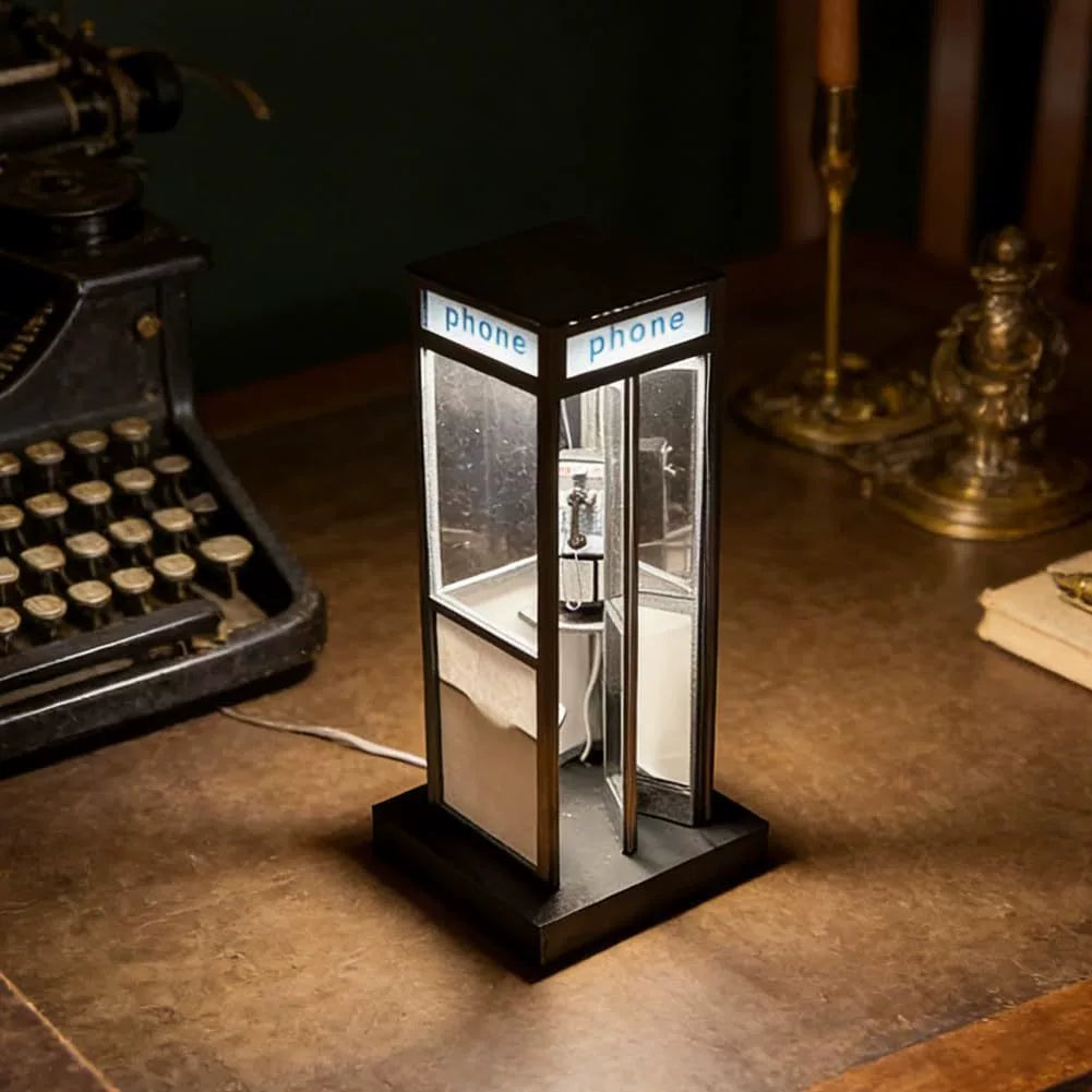 🔥Last Day 49% OFF - ☎️Retro Vintage Tall PhoneBooth Lamp