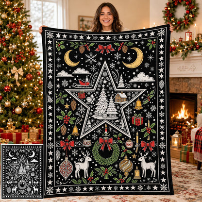🎨DIY Christmas Coloring Blanket – Color-Your-Own Holiday Family Activity🎄