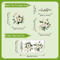 White Watercolor Flowers