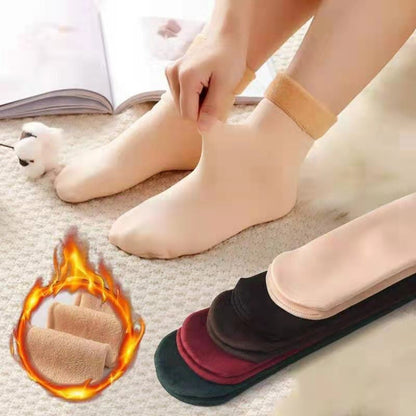 🧦7 Pairs Women's Heavyweight Fuzzy Fast Heating Keep Warm Calf High Mid-Calf Socks