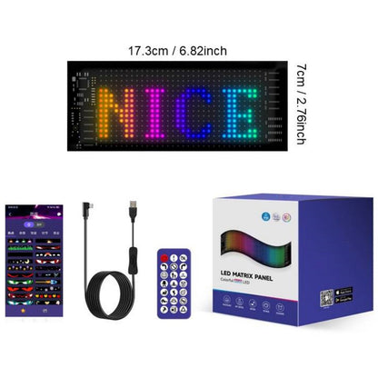 🚗🎄 Smart LED Pixel Car Display — App-Controlled Custom Text, Colors & Animations