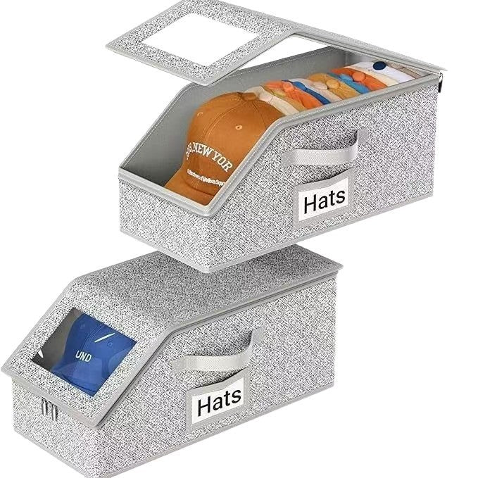 Multifunctional Foldable Dust Hat Storage Box