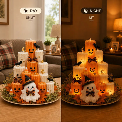 🎃Halloween Ghost Pumpkin LED Candle Tabletop Decor