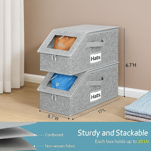 Multifunctional Foldable Dust Hat Storage Box