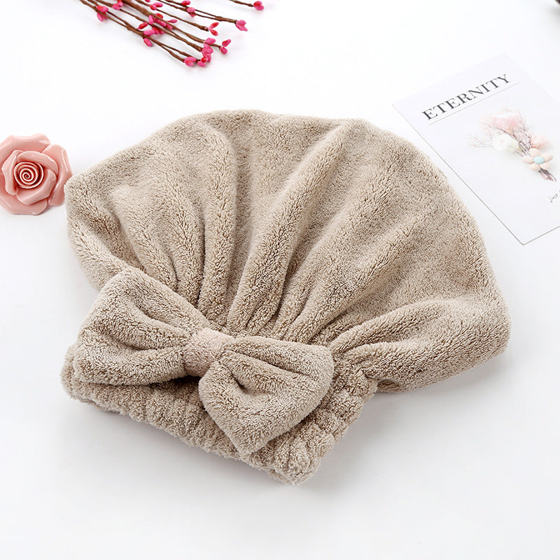 🎀Women's Bow-Decorated Shower Cap and Hair Dryer Cap