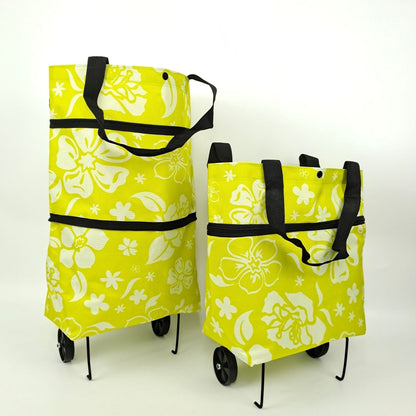 🔥LAST DAY 50% OFF-2-in-1 Foldable Shopping Cart