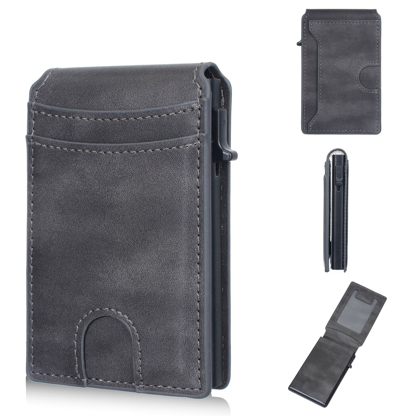 ⚡New RFID Blocking Minimalist Pop-Up Wallet | One-Second Card Eject Design & Ultra Slim Pocket Wallet