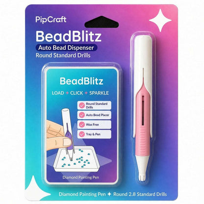 🔥Last Day 60% OFF 💎 Automatic Diamond Painting Bead dispenser | Wax-Free Round Drill Pen for Faster, Easier Crafting ✨