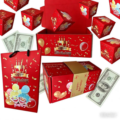 Birthday 20 Bounces Surprise Gift Box with Flying Butterfly Toys