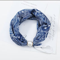 Blue and White Paisley