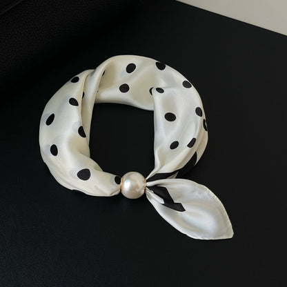 🔥HOT SALE Pearl Buckle Closure Printed Scarf