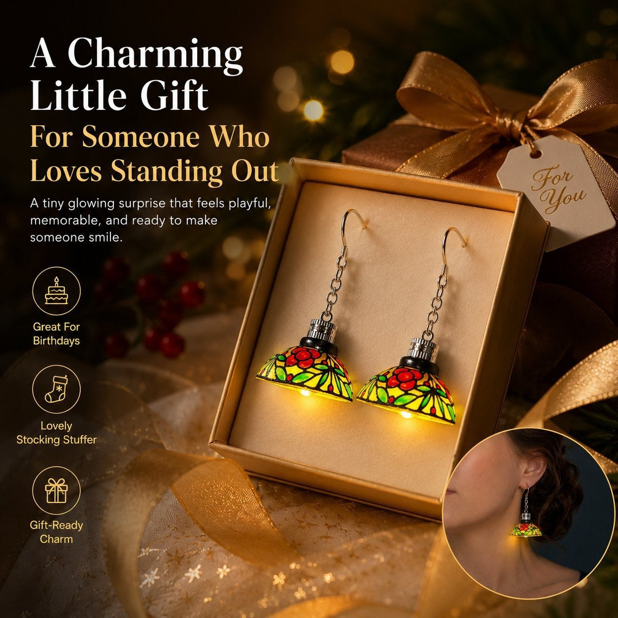 ✨ Whimsical Lamp Shade Earrings