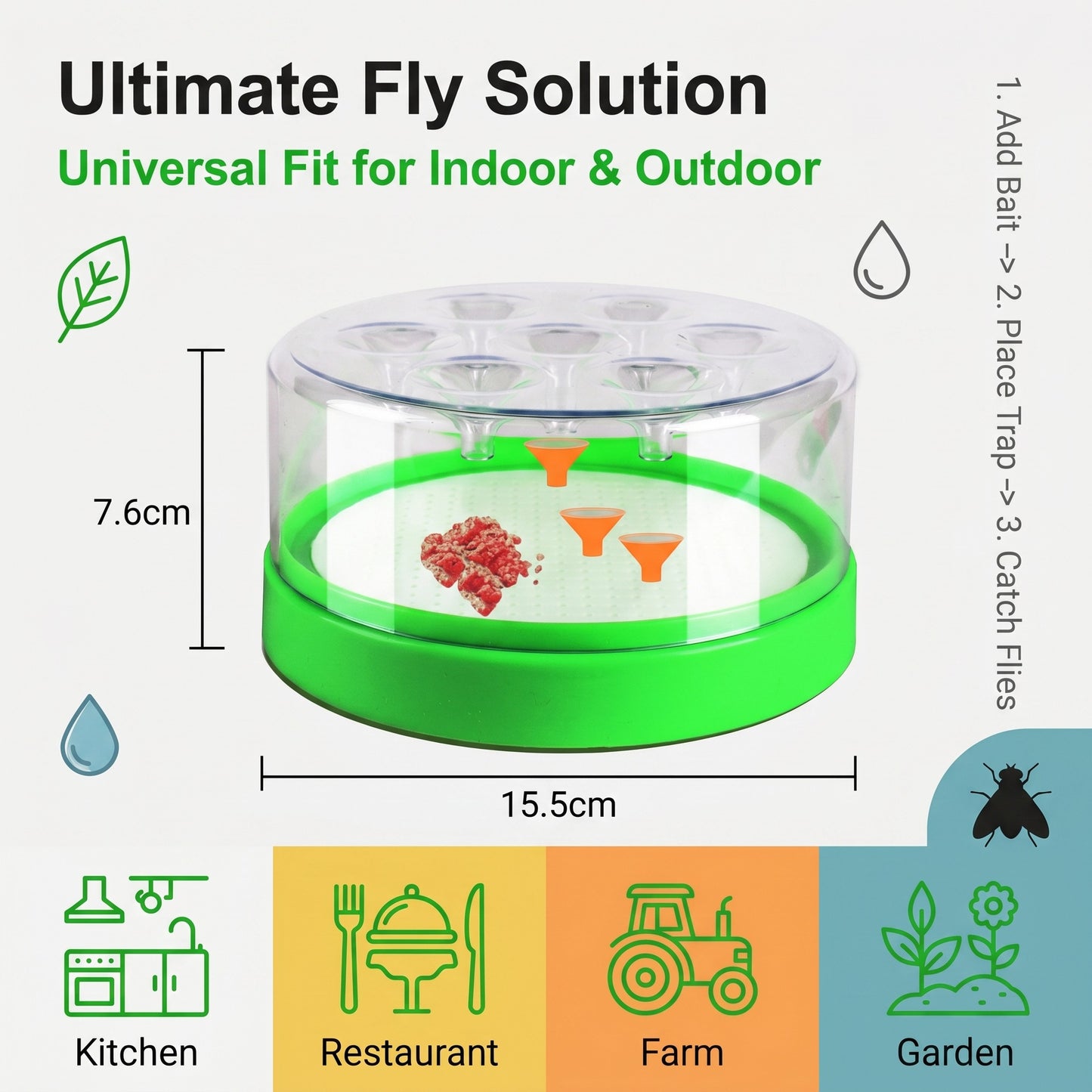 Reusable Non-Electric Fly Trap