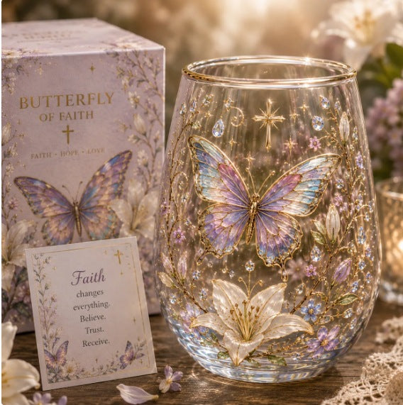 🌸🌿 Limited Edition 2026 Garden Morning Bliss Glass Tea Cup☀️☕
