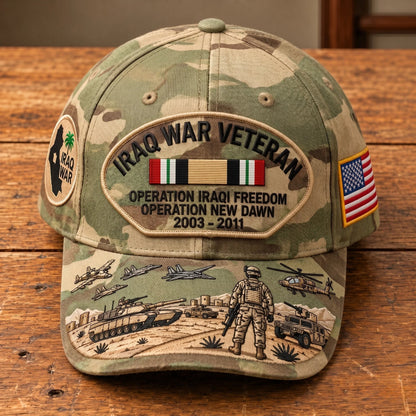🇺🇸 Last Day Promo: 49% OFF 🎖️ - Iraq War Veteran Tribute Cap