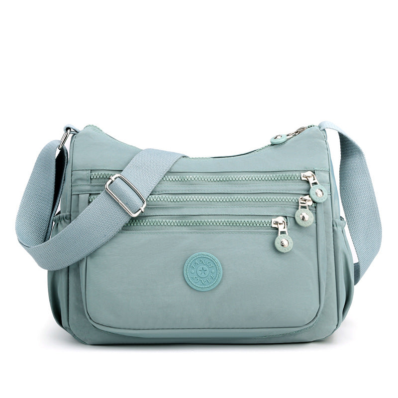 🎒 Multi-Pocket Campus Nylon Crossbody Bag