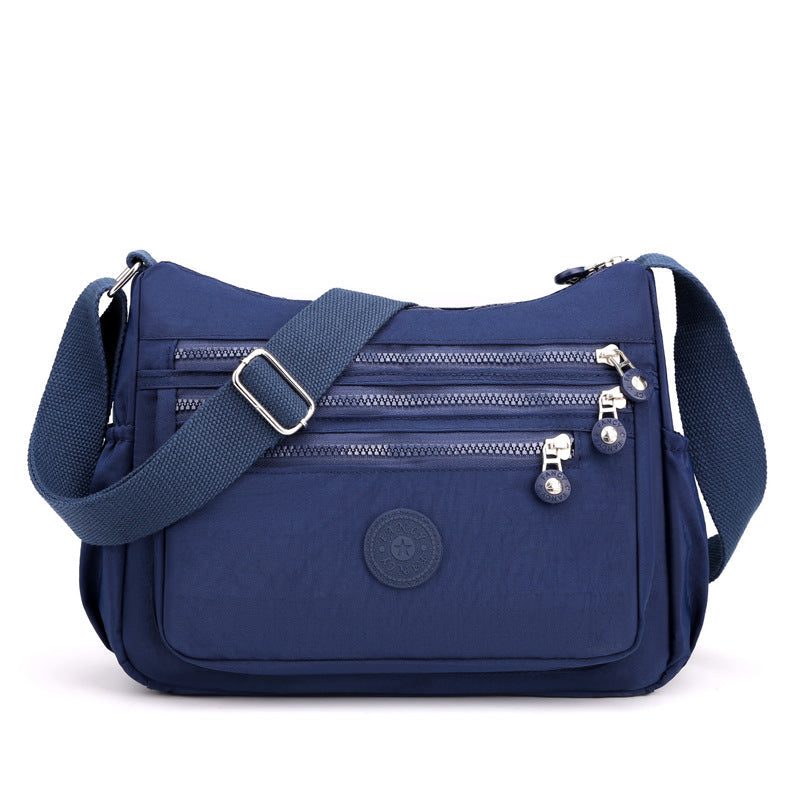 🎒 Multi-Pocket Campus Nylon Crossbody Bag