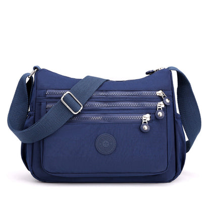 🎒 Multi-Pocket Campus Nylon Crossbody Bag