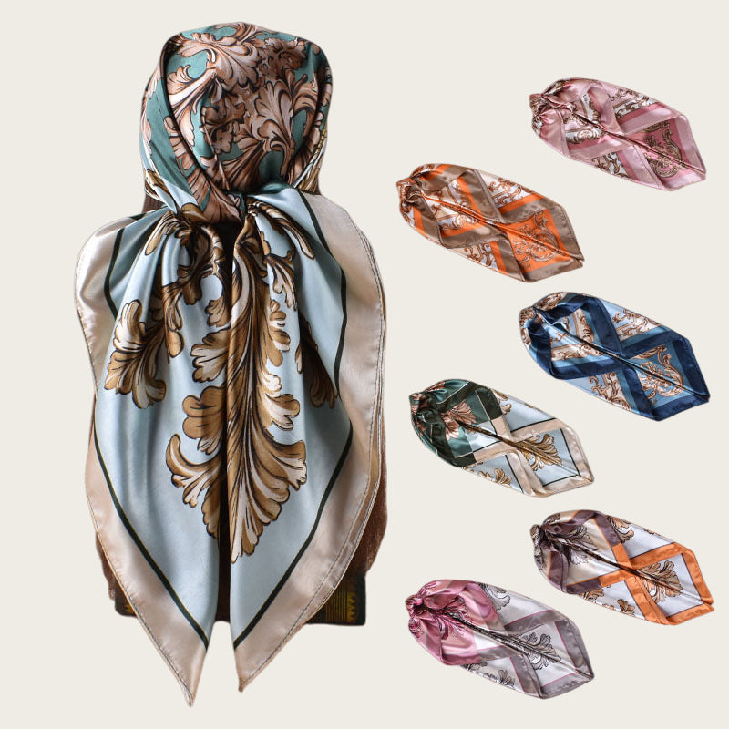 ✨ 4-Piece Premium Satin Square Head Scarf Set (35' x 35') 🧣