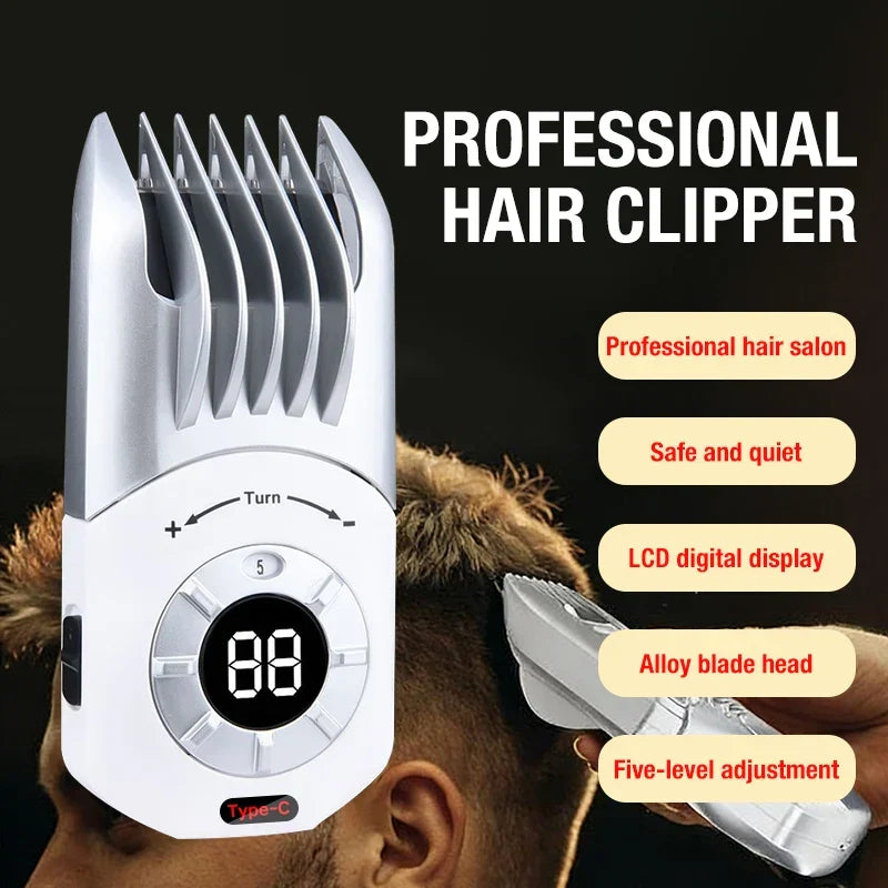 ✨Smart Self Hair Clipper – Cordless Buzz Cut Trimmer ✂️
