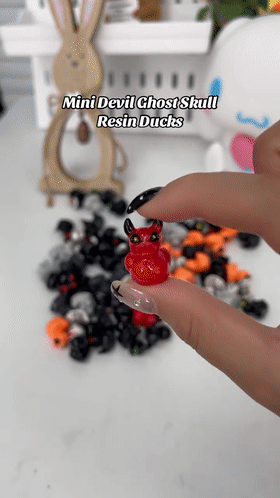 👻Mini Demon Ghost Skull Resin Duck Desktop Decoration Item