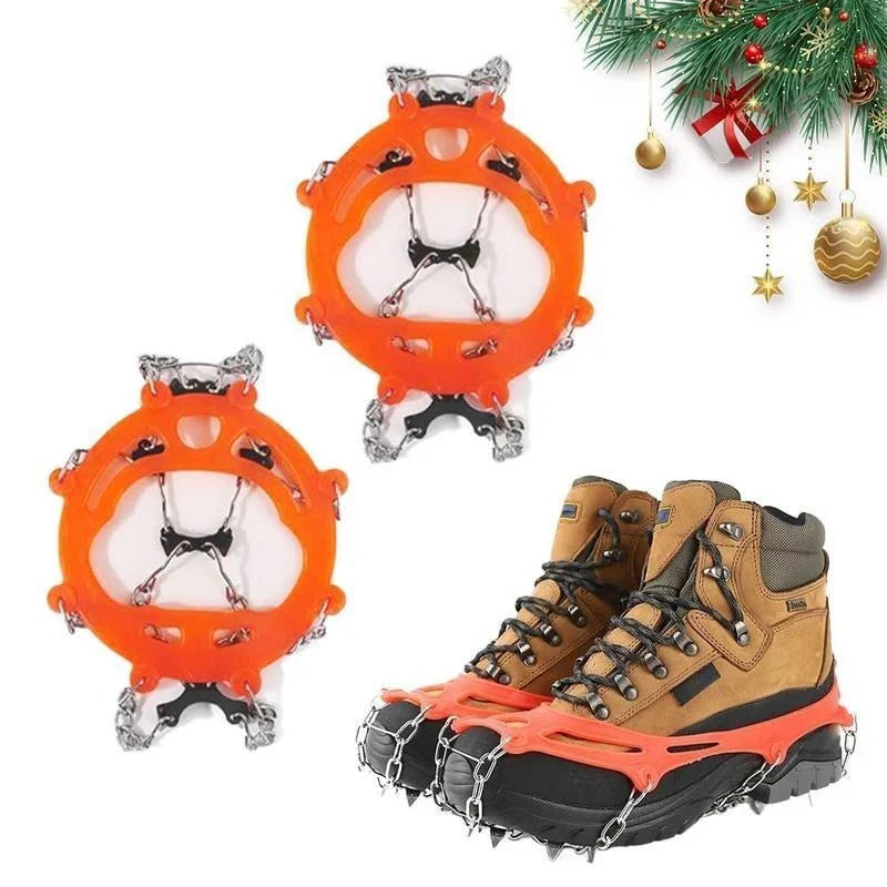 🧗‍♂️8-Tooth Welded Chain Crampons | Non-Slip Snow Ice Grips for Outdoor Hiking❄️