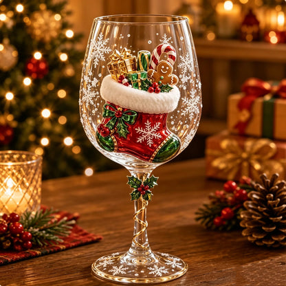 🎄🥂Christmas Wine Glass Collection Gift Box Set✨-Buy Two Get Free Shipping