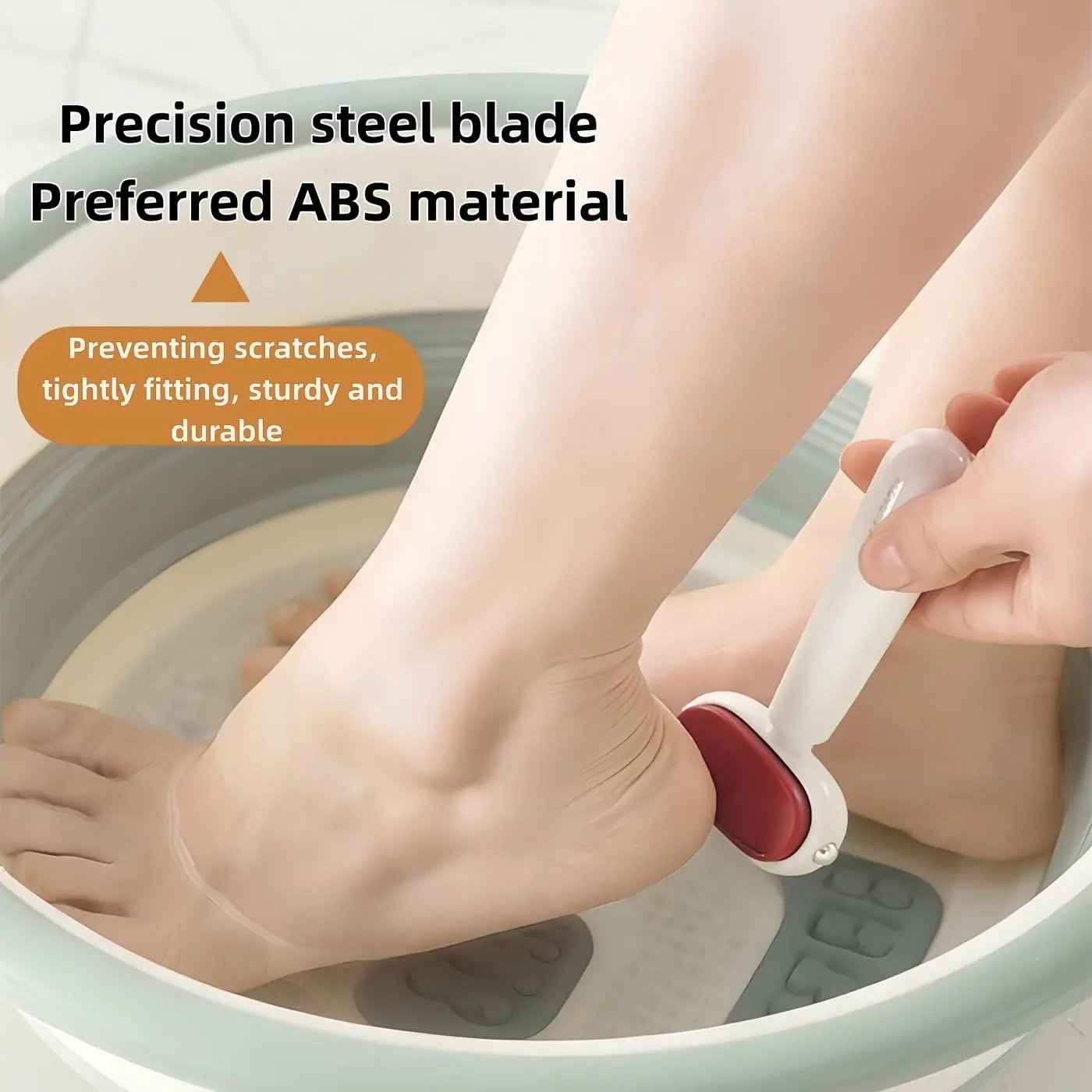 🦶 Smooth Heels Fast ✨ Dual-Sided Foot Callus Remover with Replaceable Stainless Steel Blade